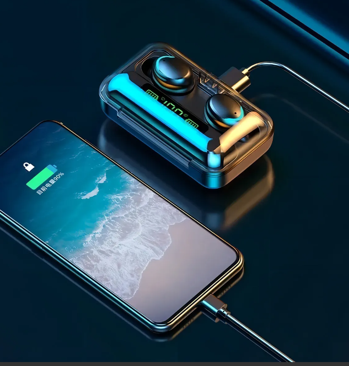 Audífono Inalámbricos F9 Con Power Bank