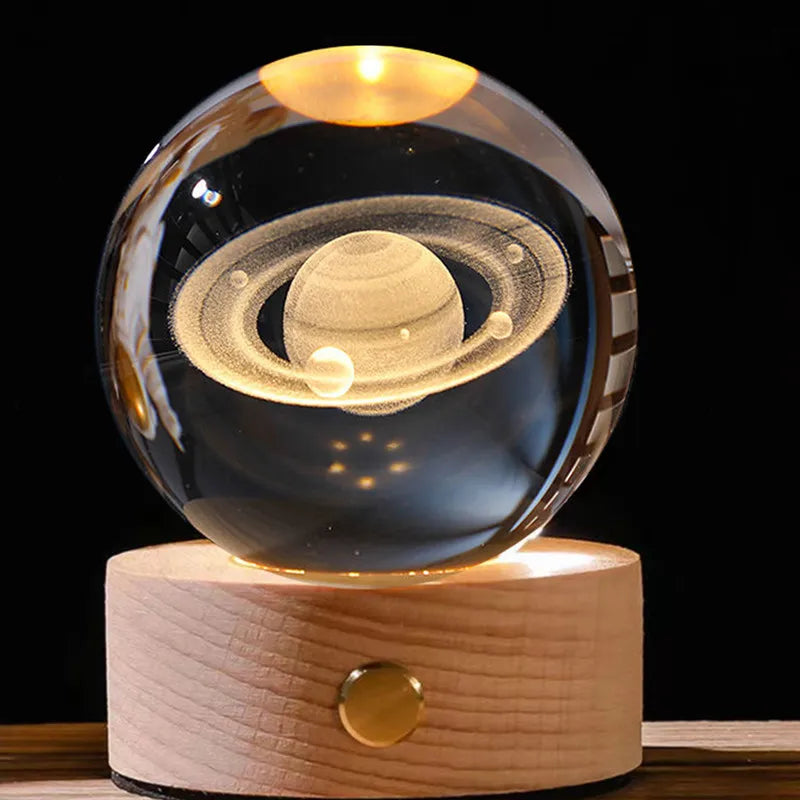 Esfera De Cristal Luz Led